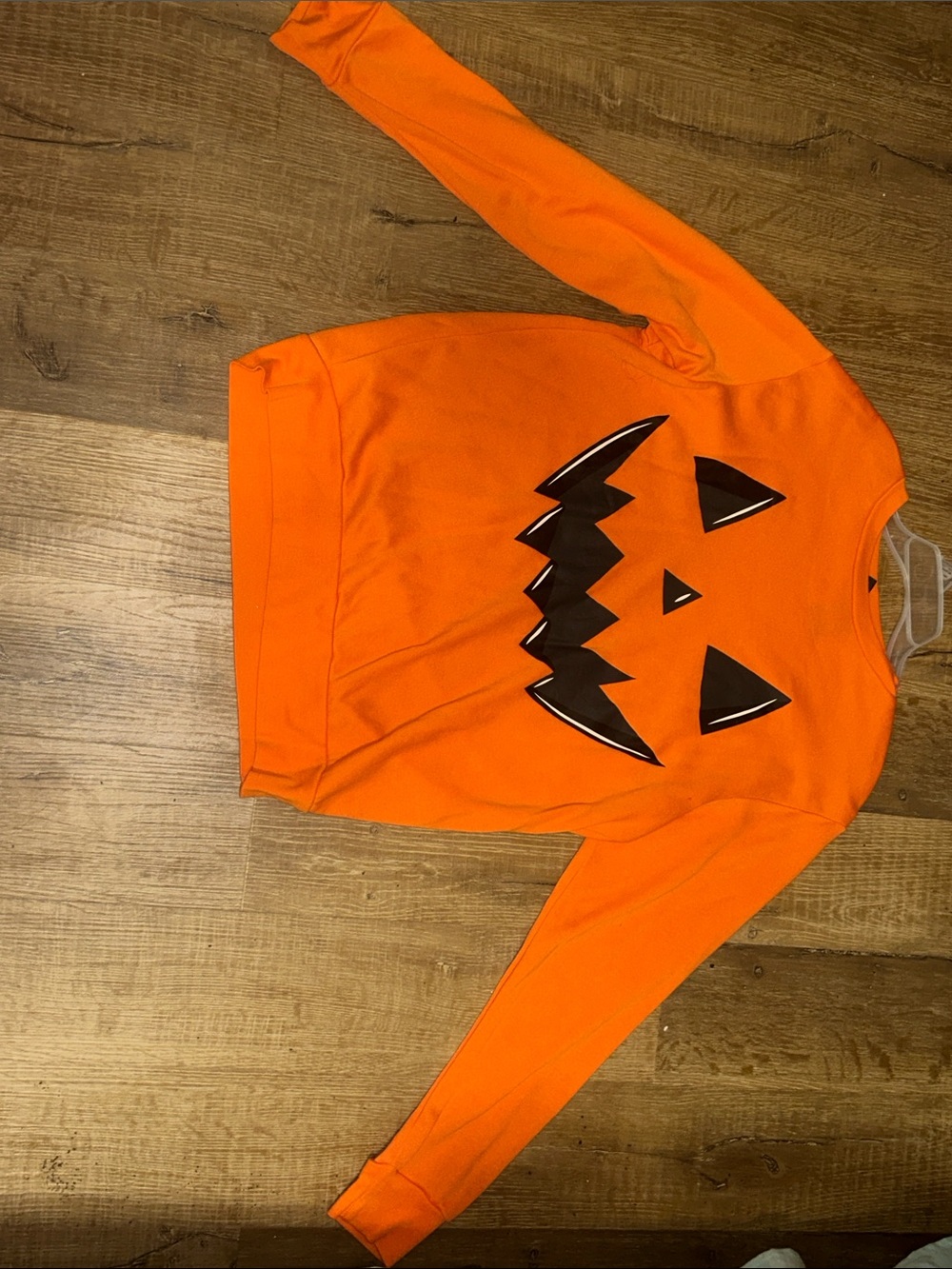 MAD Engine Orange Halloween Jack-O'-Lantern Sweater
